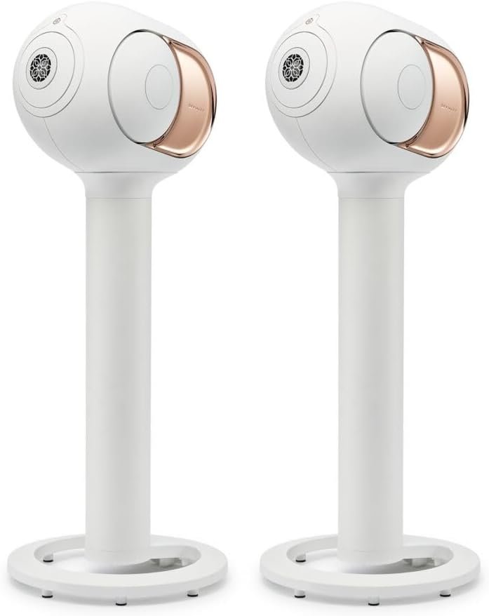 Devialet - Phantom I 108dB Stereo Pair with Tree - High-Fidelity Wireless Speaker - Gold - Implosive Soundstage - Zero Distortion - Bluetooth Speaker - Loud Stereo Sound, Deep Bass