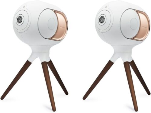 Devialet - Phantom I 108dB Stereo Pair with Treepod Stand - High-Fidelity Wireless Speaker - Gold - Implosive Soundstage - Zero Distortion - Bluetooth Speaker - Loud Stereo...