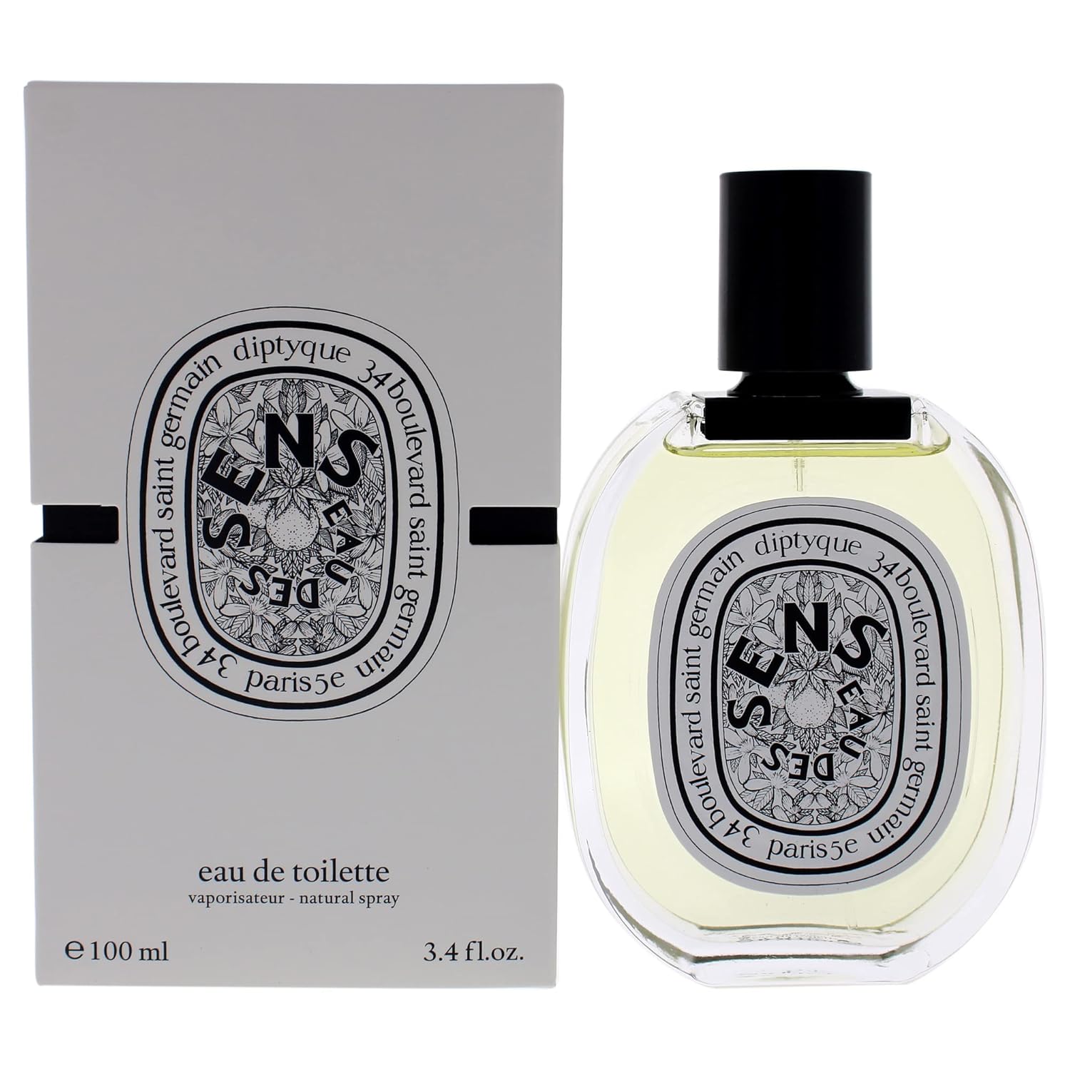 Diptyque Eau des Sens De Toilette, Size 100 ml, 3.4 Ounce