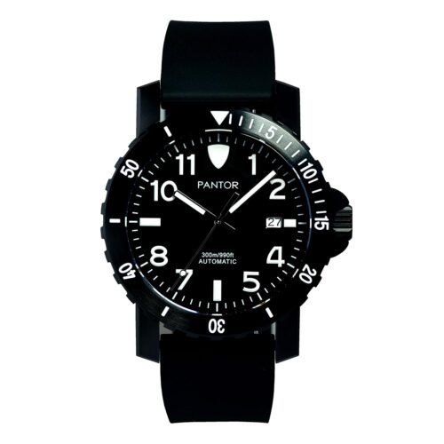 Diver Watches for Men- 300m Automatic Watches with Rubber Strap_ Steel Dive Watch_Conch