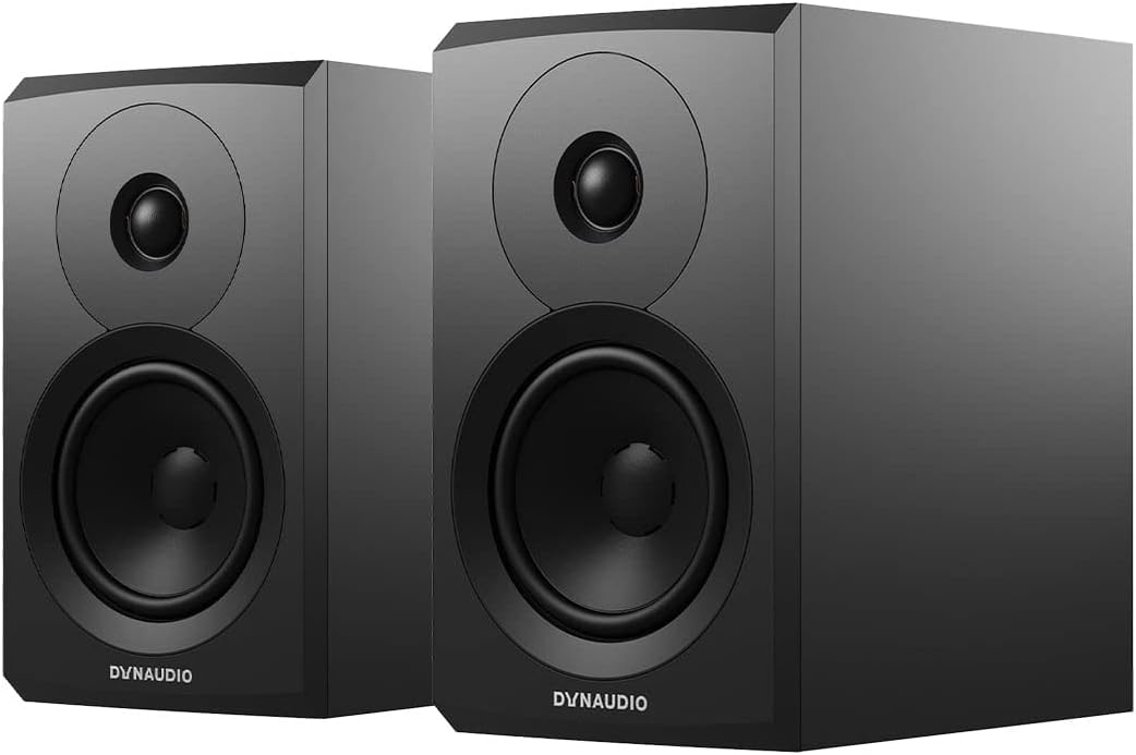 Dynaudio Emit 10 Compact Bookshelf Speaker – Pair (Black Satin)