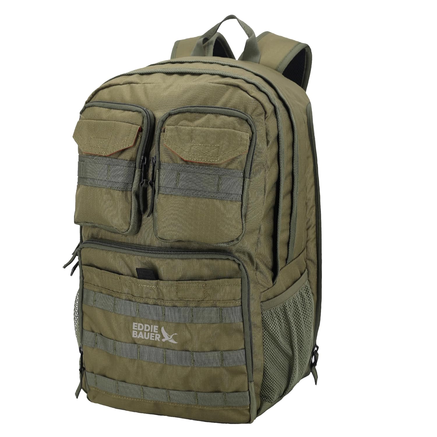 Eddie Bauer Cargo Tactical Backpack | Adventure | Heavy Duty | Outdoor | Water Resistant | 600D Polyester, Moss Grey, 30L