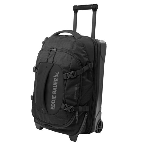 Eddie Bauer Expedition Duffel Bag 2.0-Made from Rugged Polycarbonate and Nylon, Black, 22L
