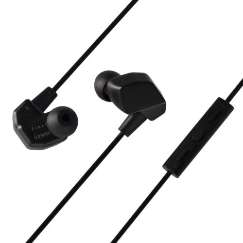 final VR3000 Gaming Earphones for Immersive Spacious Experience - Open World Adventure, Virtual Reality & Spatial Environments - in-Line Microphone and Controls - Black