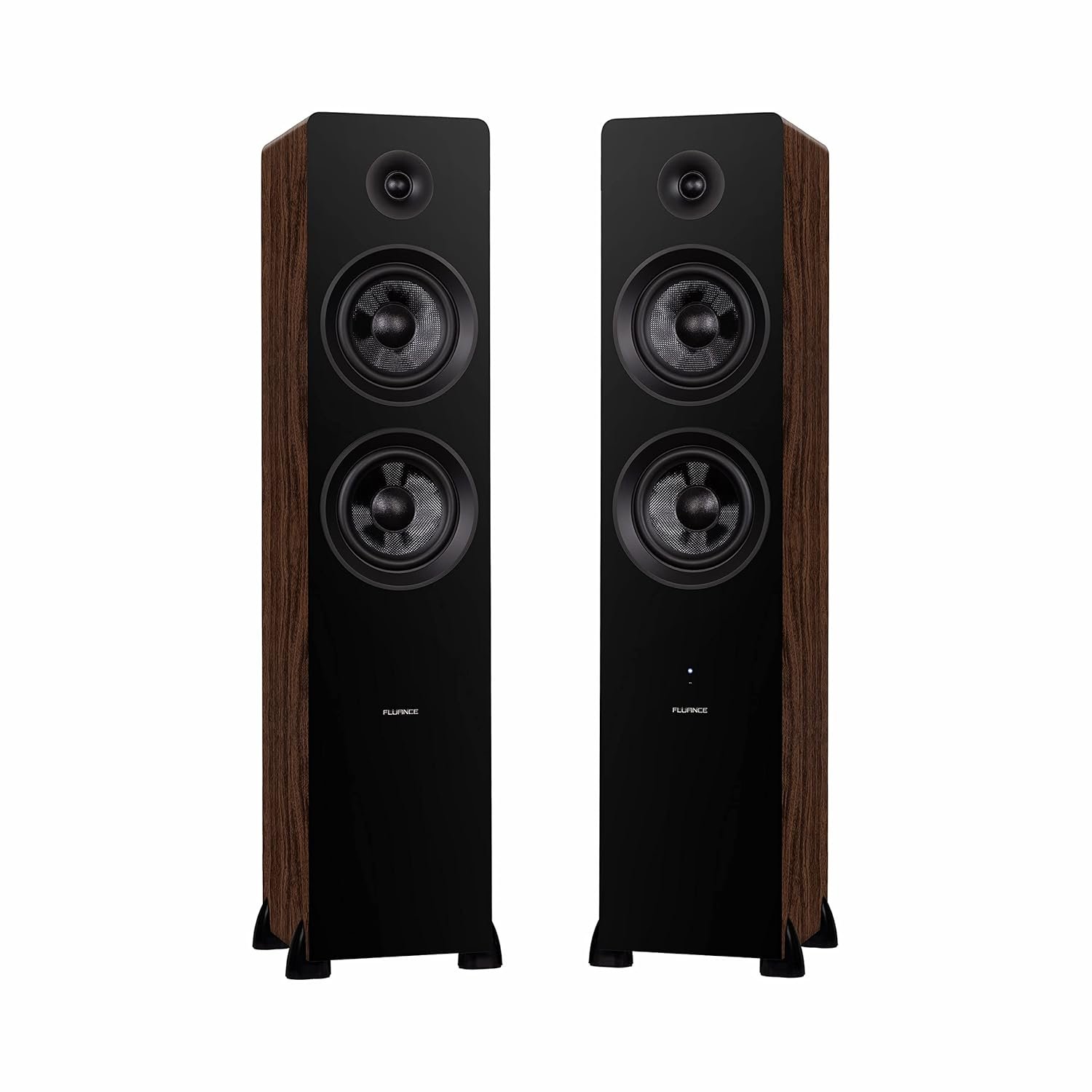 Fluance Ai81 Elite Powered 2-Way Floorstanding Tower Speakers, 150W Built-in Amplifier for 2.0 Stereo Music & Movie Listening, TV, Turntable, PC & Bluetooth – 2x RCA, Optical,…