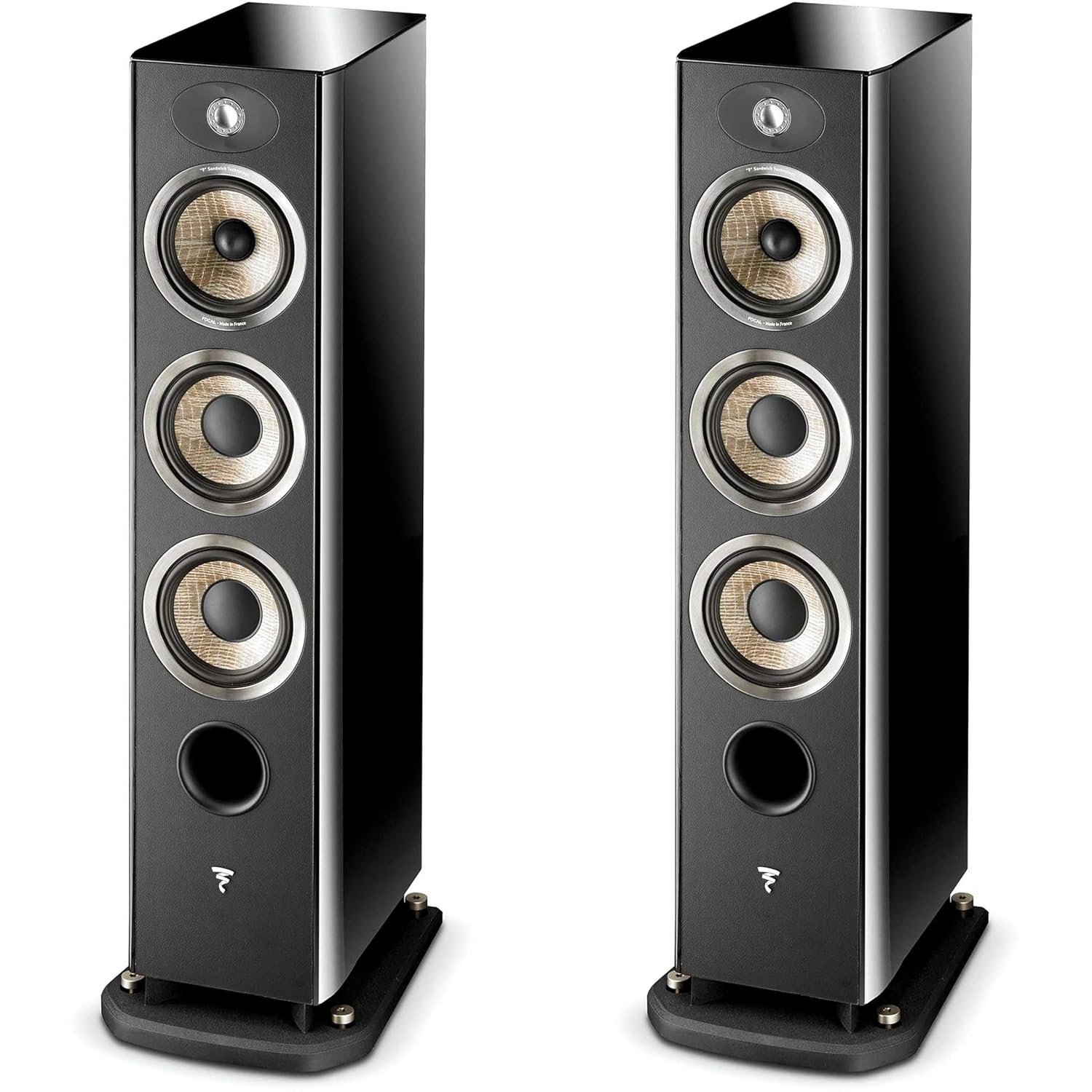 Focal ARIA 926 Black High Gloss 3-Way Floorstanding Audiophile Tower Speaker Pair