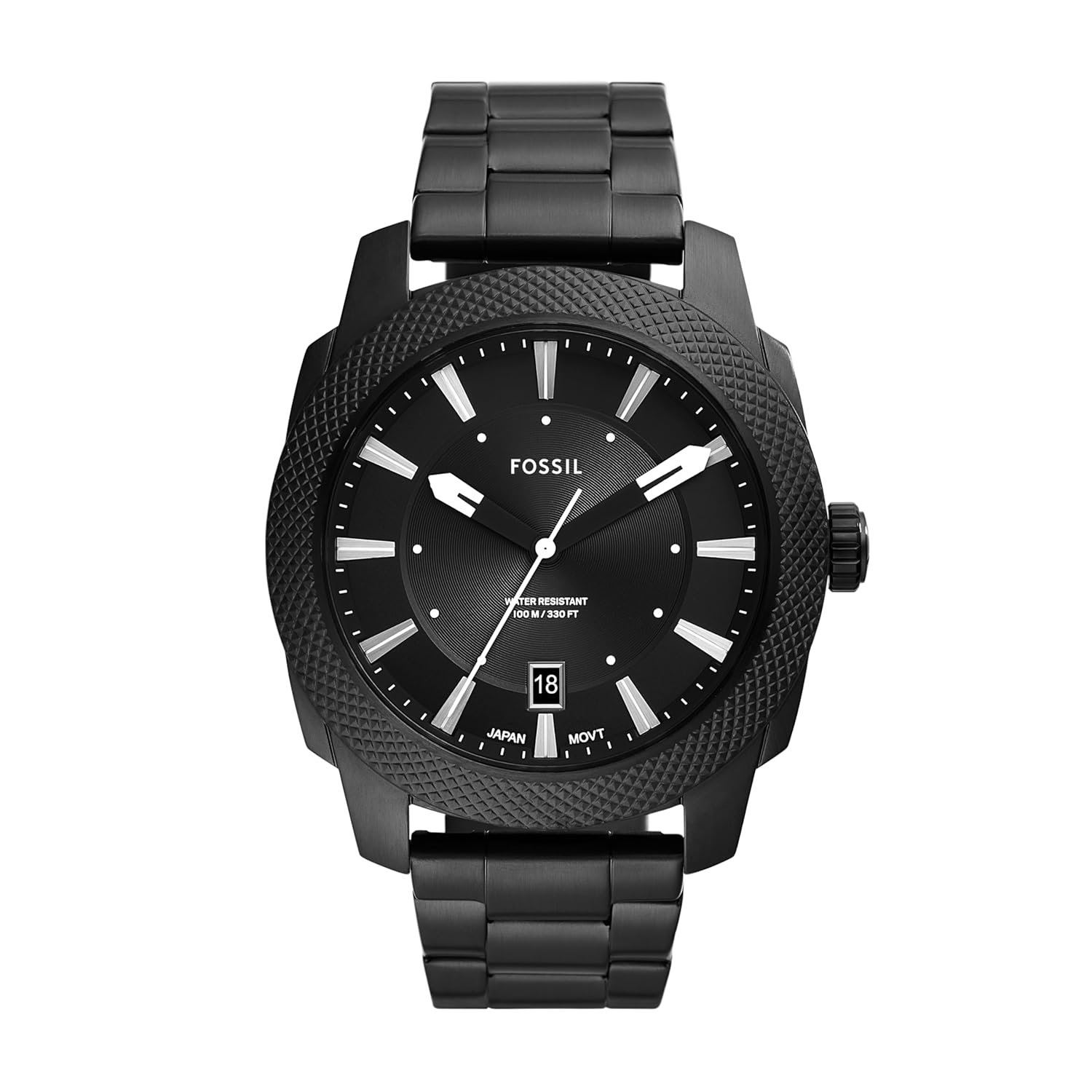 Fossil Men’s Machine Quartz Stainless Steel Three-Hand Watch