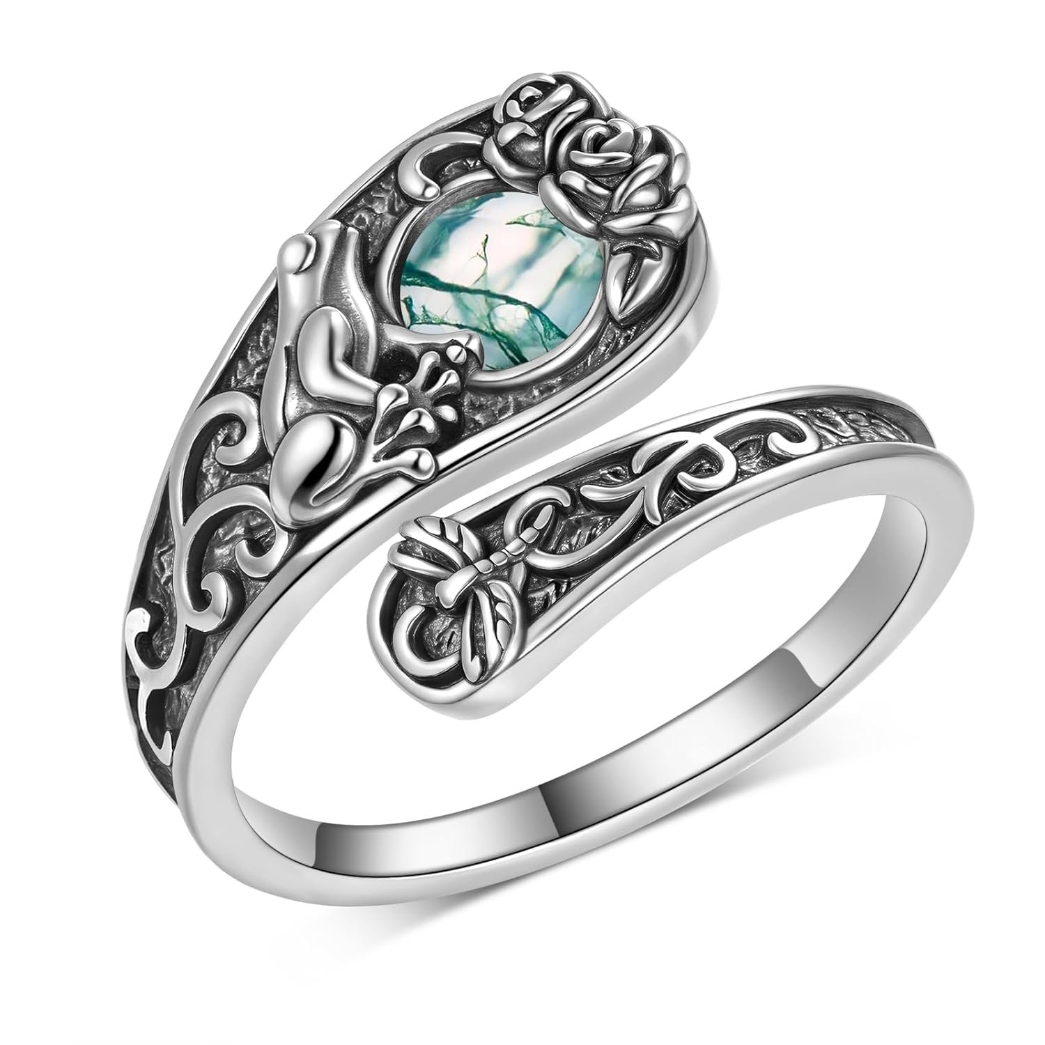 Frog Rings 925 Sterling Silver Frog Thumb Ring Vintage Spoon Rings Jewelry Gifts For Women