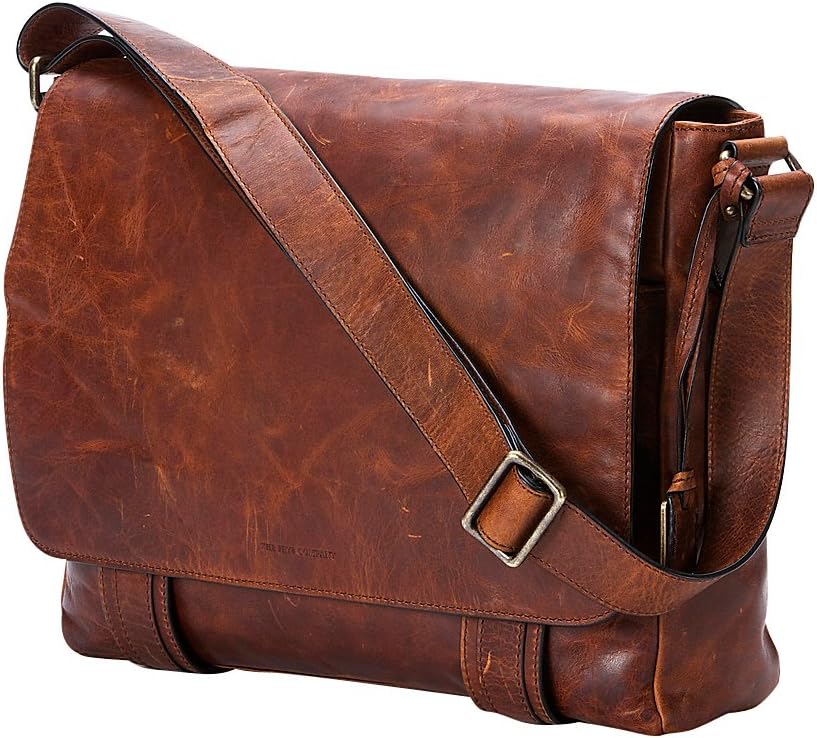 FRYE Men’s Logan Messenger Bag, Cognac, One Size