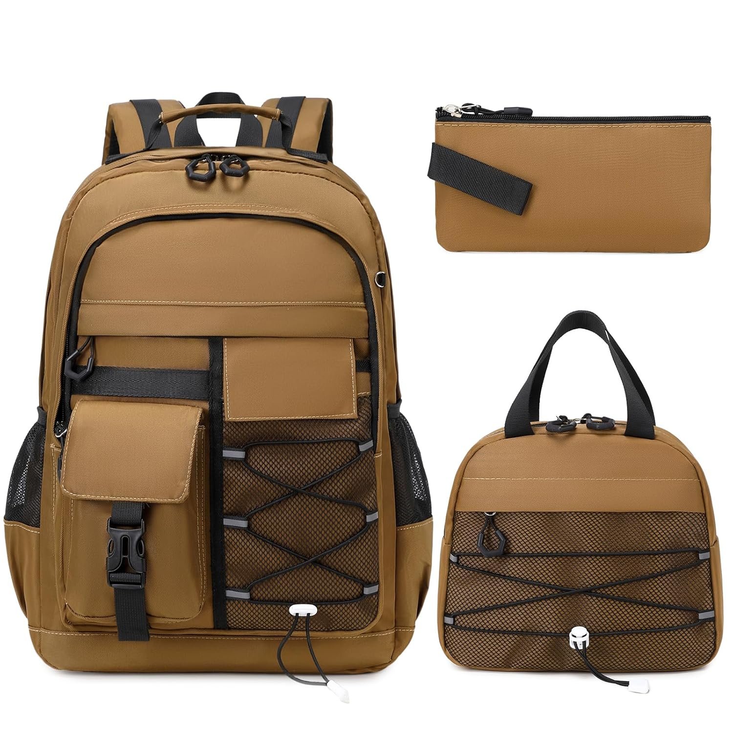 GeeWin Backpack for Boys, Waterproof Boys Backpacks 15.6″ Laptop Backpack Schoolbag for Teens Boy Kids Children Middle High School, Back to School Book Bags Set with Lunch Bag &…