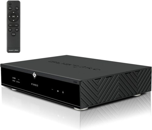 GUSTARD DAC-X30 HiFi Network Streaming DAC: 4X ES9039SPRO PCM768kHz DSD512 Full Balanced MQA DAC, USB/LAN/OPT/COAX/AES/2* IIS/Clock inputs to RCA/XLR D/A Converter support 12V...