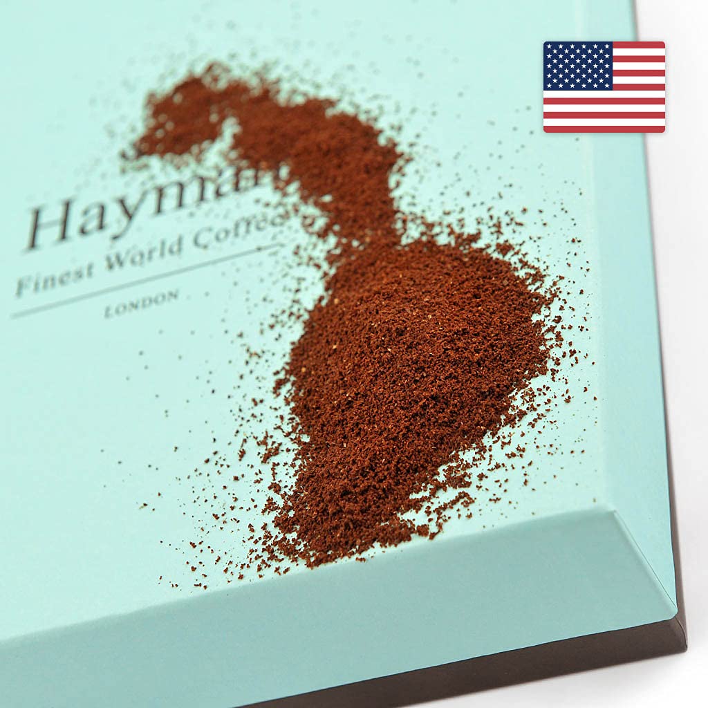 Hayman, 100% Kona Coffee From Hawaii, Ground, Medium Roast, 16oz | Fresh Roasted Hawaiian Coffee