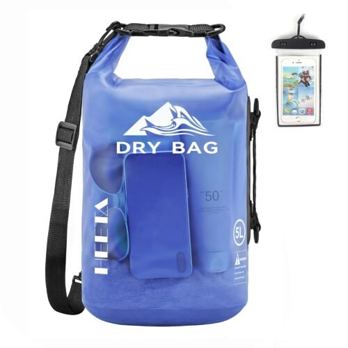 HEETA Dry Bag Waterproof for Women Men, 5L/10L/20L/30L/40L Roll Top Lightweight Dry Storage Bag Backpack with Phone Case for Travel Swimming Boating Kayaking Paddle Board...