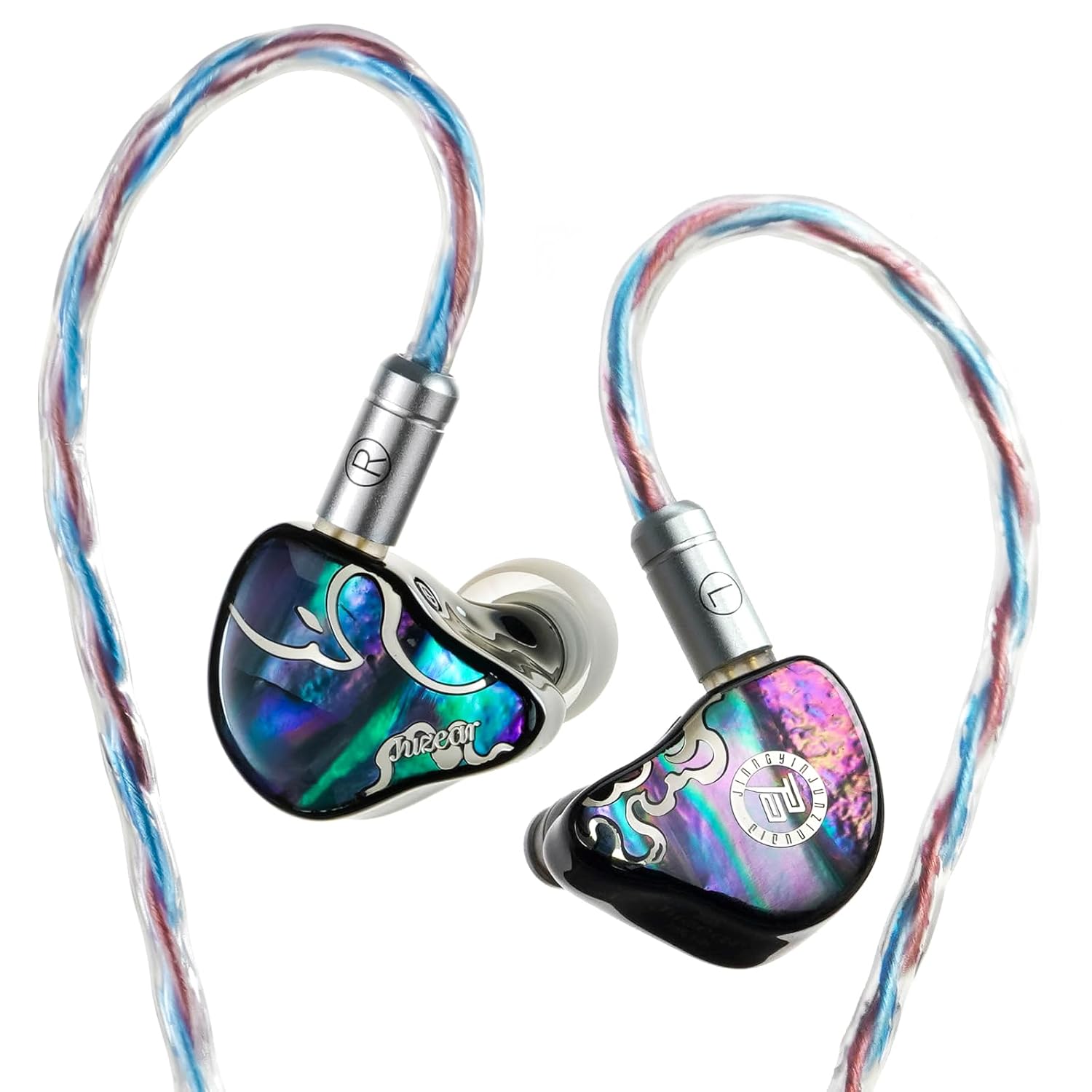 HiFiGo IEMs Juzear x Z Review Defiant in Ear Monitors, 1DD +3BA Hybrid Drivers IEM, HiFi Wired Earbuds, Gaming Earbuds with 3.5/4.4mm Detachable Cable for Musician Audiophile…