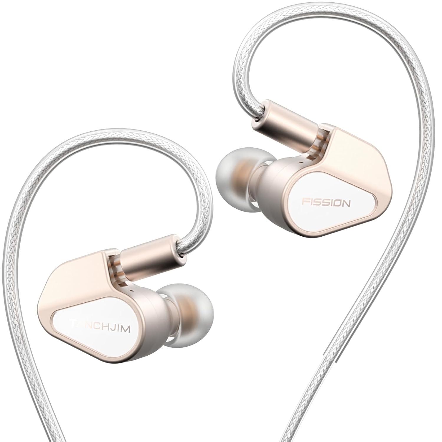 HiFiGo TANCHJIM Fission in-Ear Monitor, Customized Dynamic Driver Gaming Earbuds w/ 12-Tuning Modes Interchangeable 3.5/4.4/USB-C Cable Hybrid IEM Earphones Suitable for Game &…