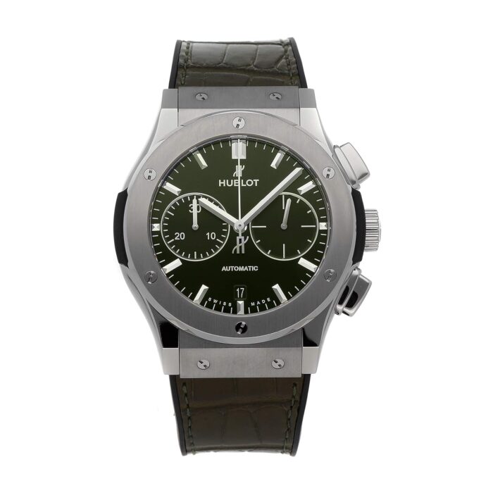 Hublot Classic Fusion Automatic Green Dial Watch 521.NX.8970.LR (Pre-Owned)