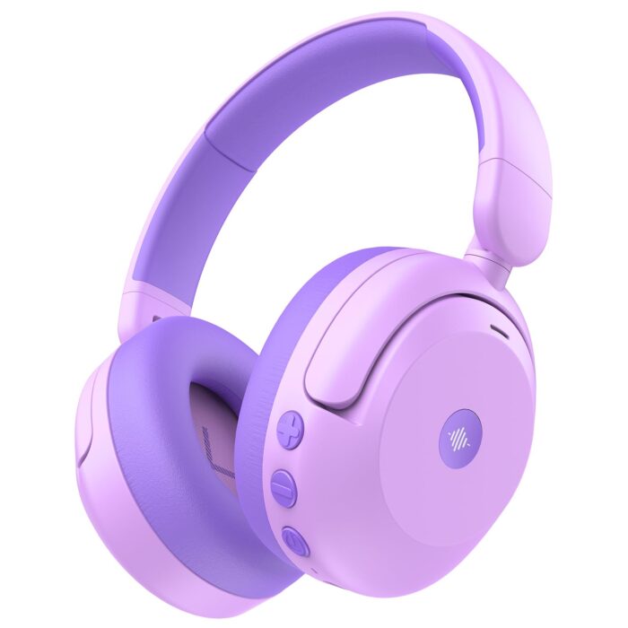 iClever BTH20 Active Noise Cancelling Headphones for Kids, 60H Play Time,Type C Fast Charging,Safe Volume 80dBA,Bluetooth5.4,Award-Winning Kids Headphones Wireless for iPad...