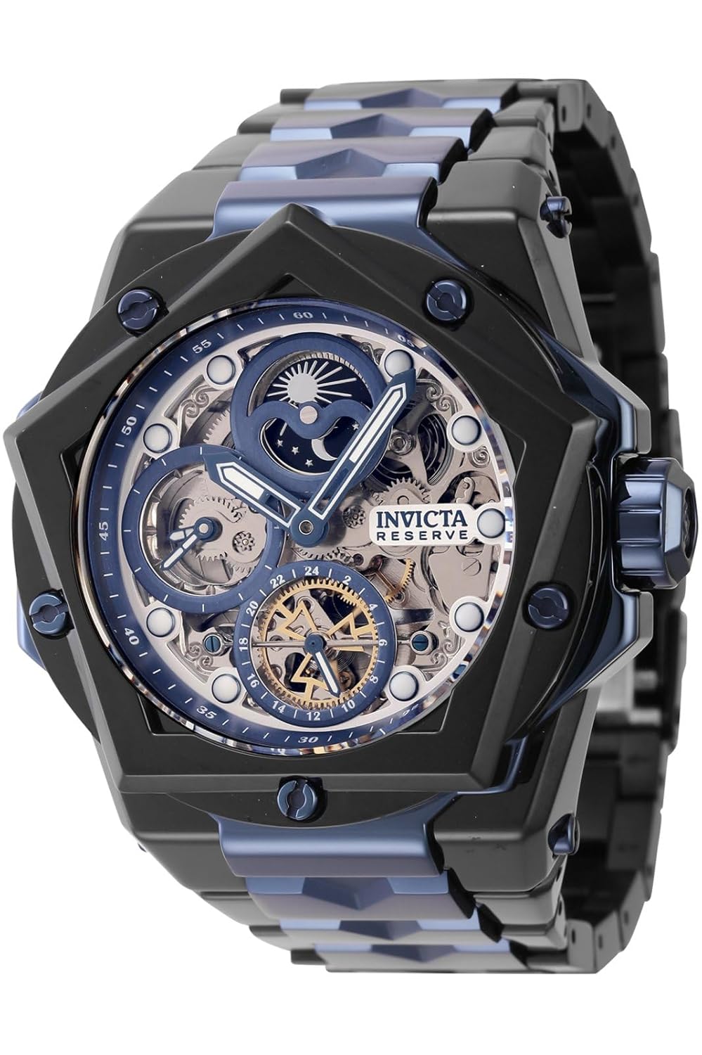 Invicta Men’s Helios 54mm Stainless Steel Automatic Watch, Dark Blue (Model: 44603)