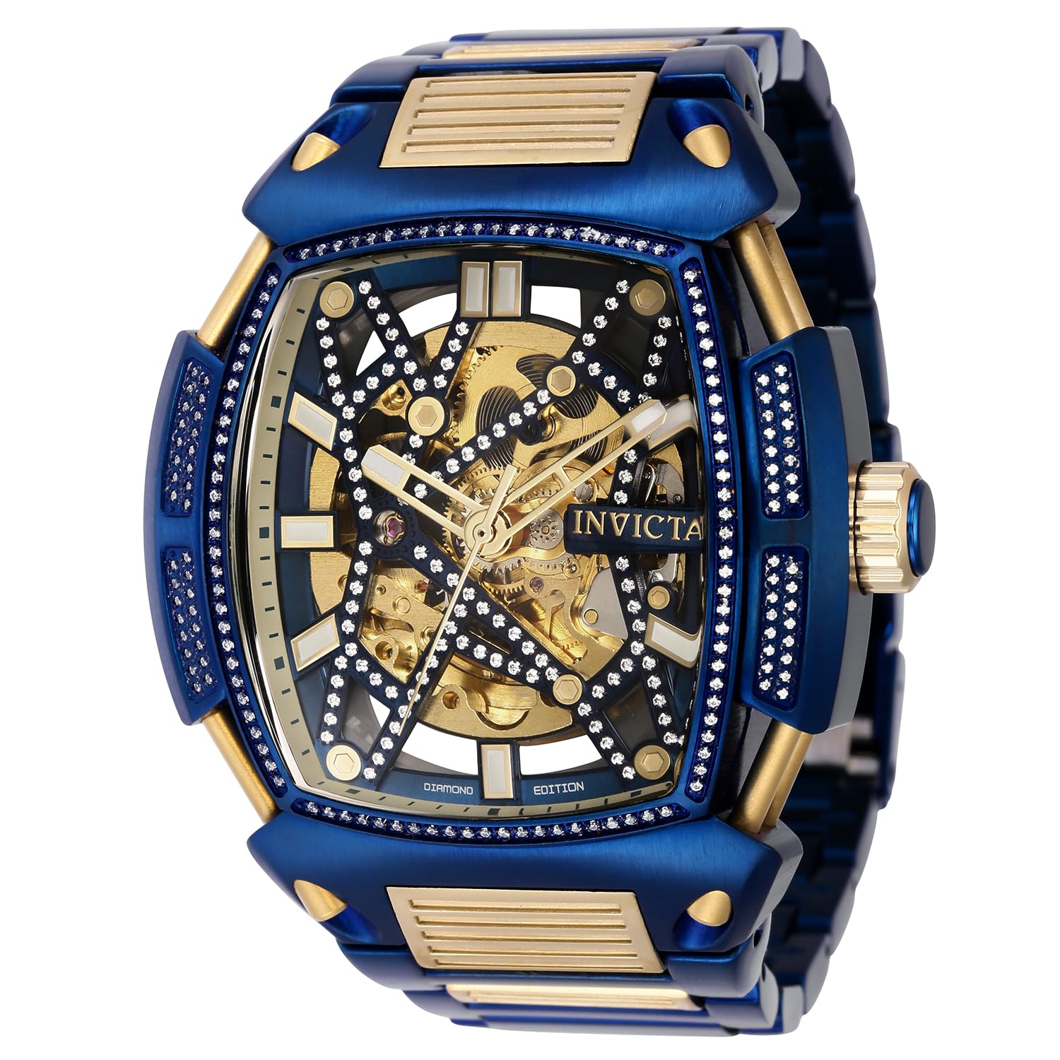 Invicta Men’s S1 Rally 53mm Stainless Steel Automatic Watch, Blue (Model: 37791)