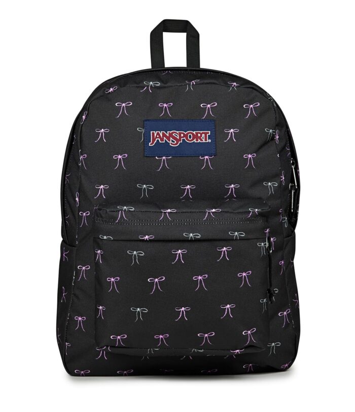 JanSport SuperBreak One Backpack - Durable, Lightweight Bookbag with 1 Main Compartment, Front Utility Pocket with Built-in Organizer - Premium Backpack, Bad Bows