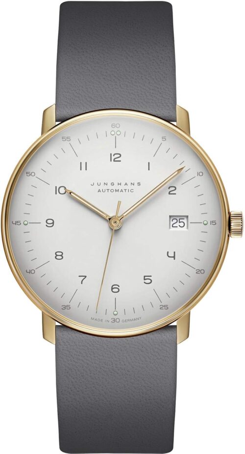 Junghans Max Bill Automatic Wrist Watch | 027/7806.02 - Matt Silver Plated with Soft Grey Finish