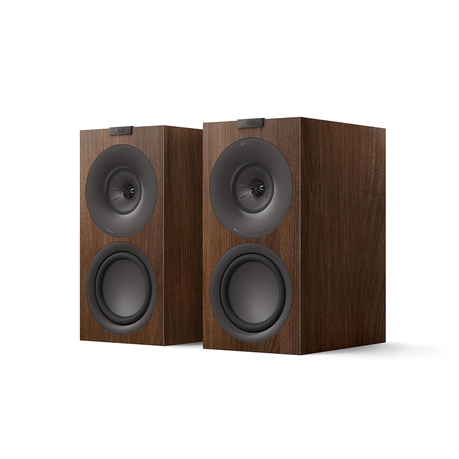 KEF Q Concerto Meta Three-Way Bookshelf Speaker (Walnut, Pair)