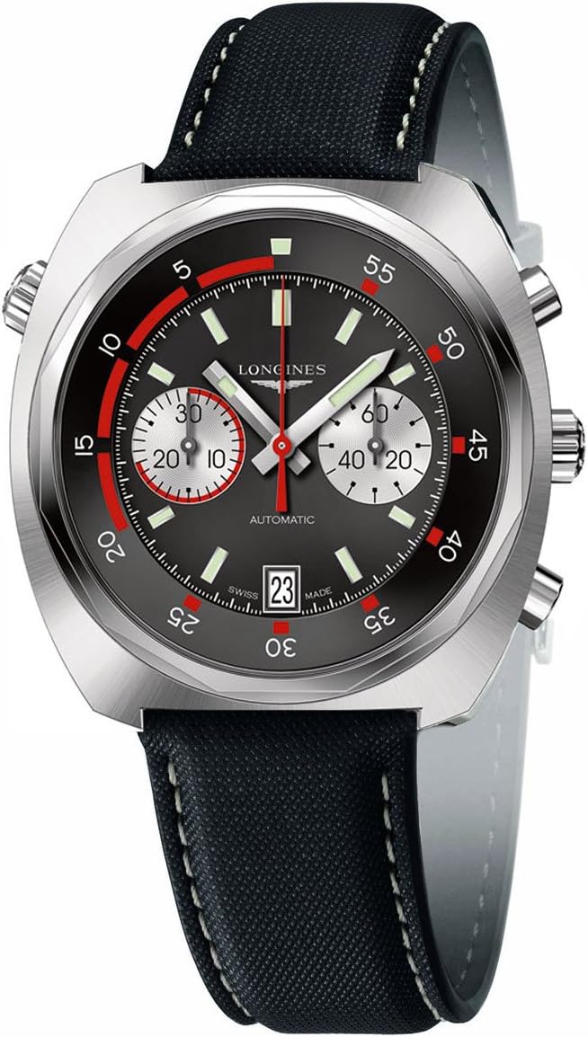 Longines Heritage Diver 43 MM Automatic Chronograph Black and Red – L2.796.4.52.0