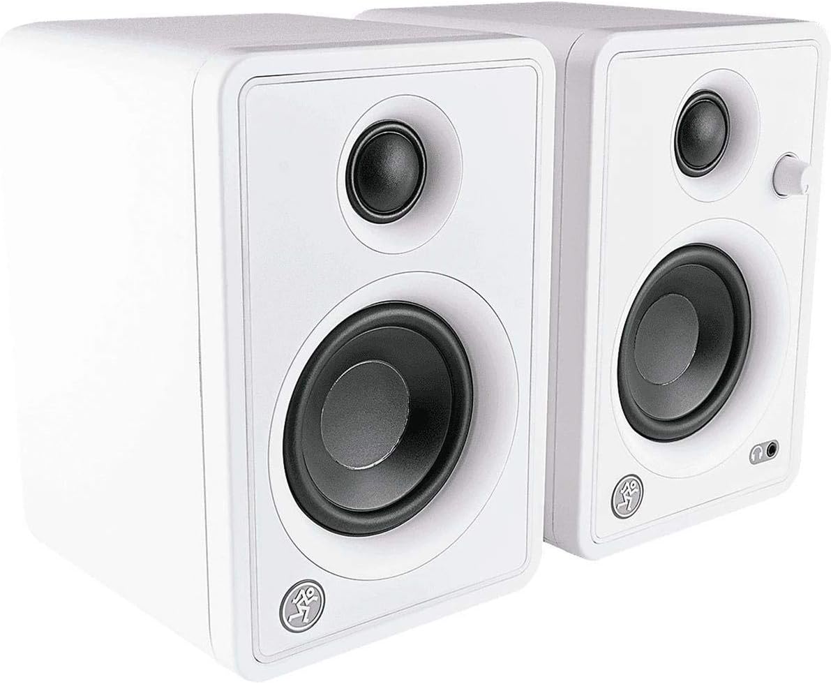 Mackie CR3-XBT 3-inch Multimedia Monitors with Bluetooth – Limited-edition White