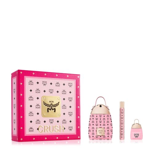 MCM CRUSH Eau de Parfum 3 Piece Gift Set - Perfume Spray 2.5 Fl. Oz., Travel Spray 0.34 Fl. Oz., and Mini 0.23 Fl. Oz