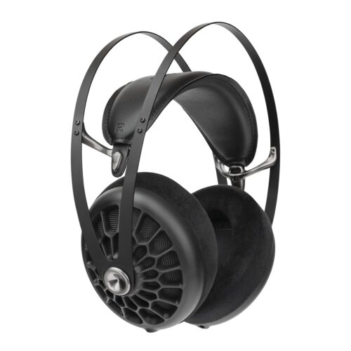 MEZE AUDIO 105 AER | Wired Over-The-Ear Lightweight Audiophile Open-Back Headphones | 50mm Dynamic Drivers | Low Impedance 42 Ohms | Cables and Carrying Pouch Included (Black)