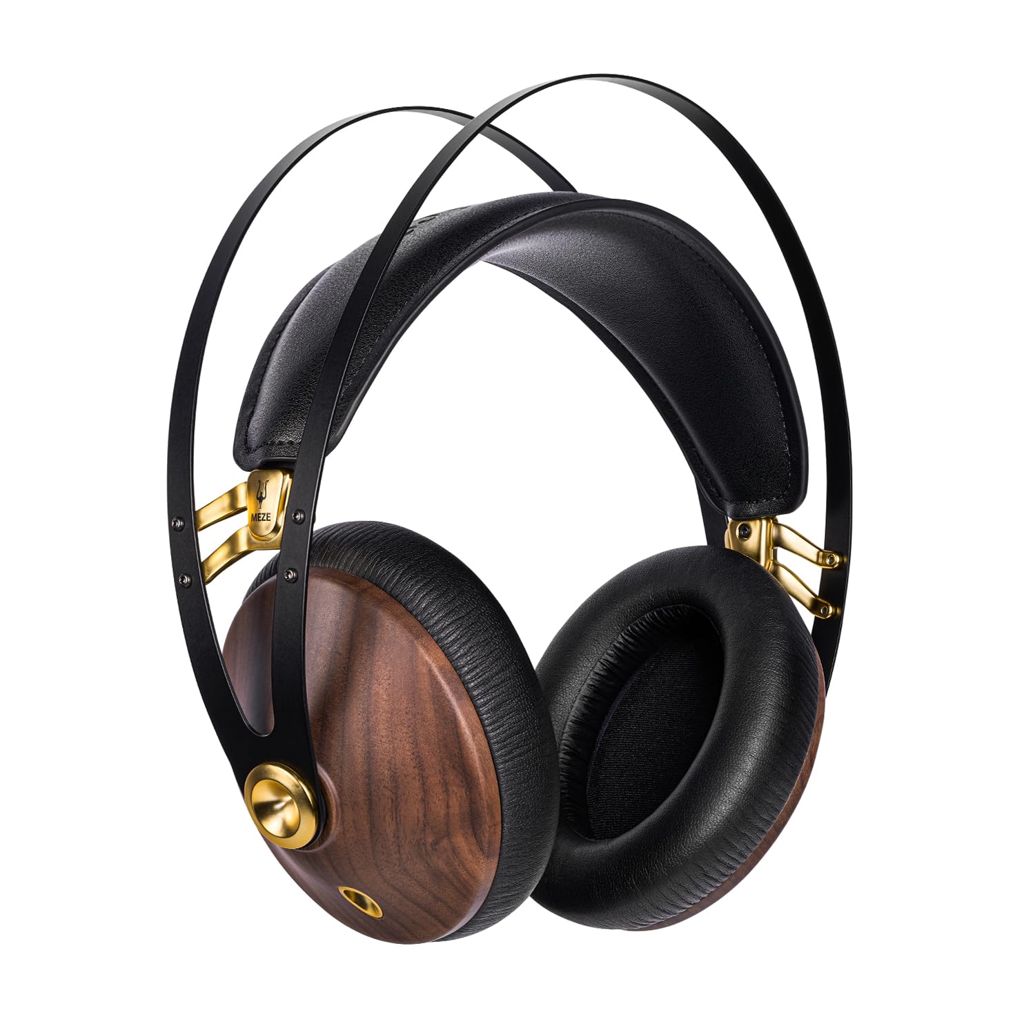 MEZE AUDIO | 99 Classics Walnut Gold | Wooden Closed-Back Headphones for Audiophiles | Gaming | Podcasts | Home Office | Wired Over-Ear Headphones with Mic and Self Adjustable…