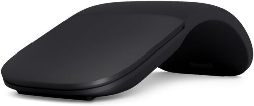 Microsoft Arc Mouse - Black. Sleek,Ergonomic design, Ultra slim and lightweight, Bluetooth Mouse for PC/Laptop,Desktop works with Windows/Mac computers