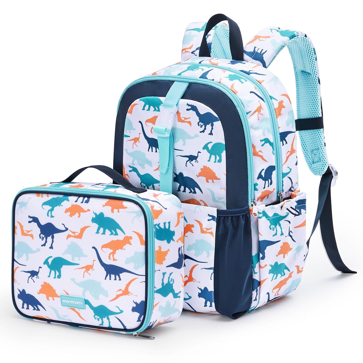 mommore Kids Backpack for Boys Girls Preschool Kindergarten Backpacks Lightweight Elementary School Bookbag with Lunch Box