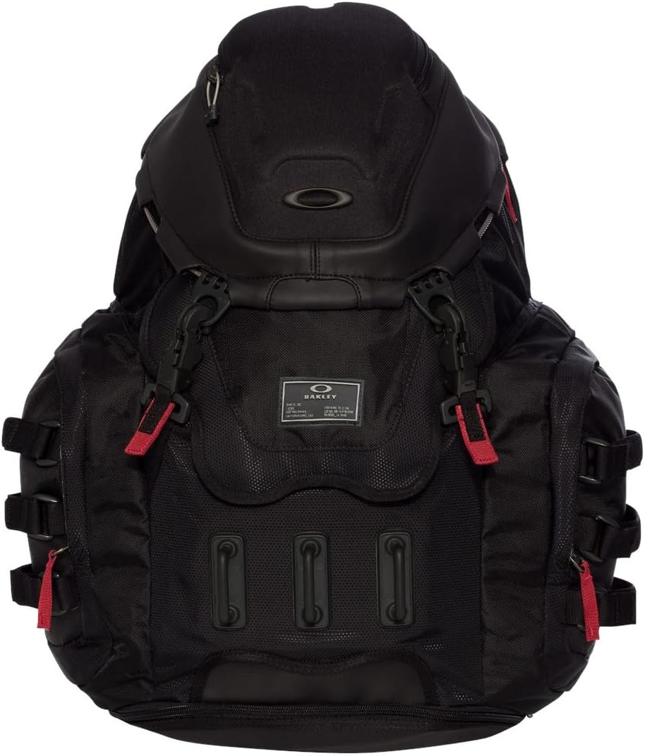 Oakley Kitchen Sink Backpack, Blackout/Redline, One Size