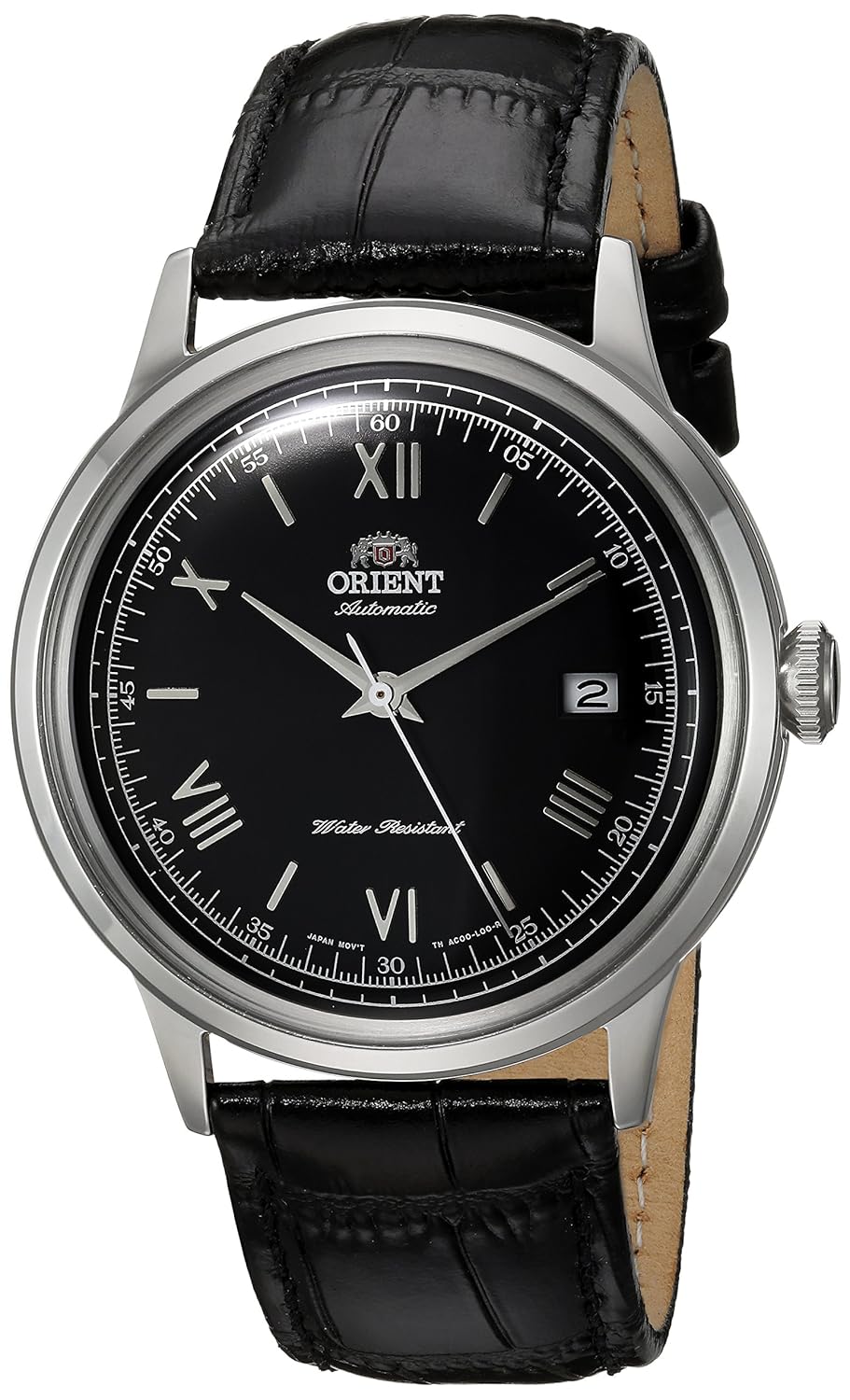 Orient Men’s ‘2nd Gen. Bambino Ver. 2’ Japanese Automatic Stainless Steel and Leather Dress Watch