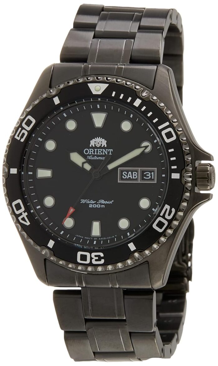 Orient Men's Stainless Steel Japanese Automatic / Hand-Winding 200 Meter Diver Style Watch