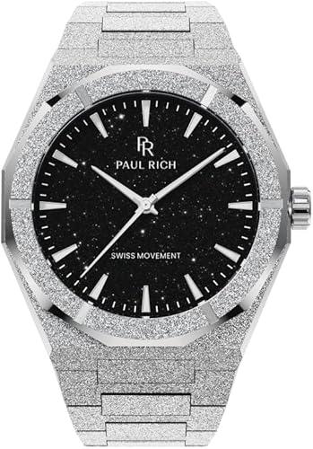 Paul Rich Men’s Luxury Stainless Steel Watch – Rugged & Stylish Timepiece for Business, Gift, or Graduation – Fancy Analog Water Resistant Wrist Watch for Him – Frosted Star…