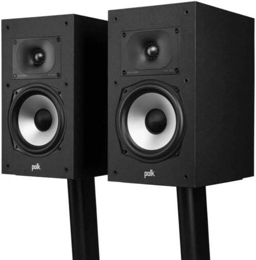 Polk Monitor XT20 Pair of Bookshelf or Surround Speakers - Hi-Res Audio Certified, Dolby Atmos & DTS:X Compatible, 1" Terylene Tweeter & 6.5" Dynamically Balanced Woofer (Pair,...