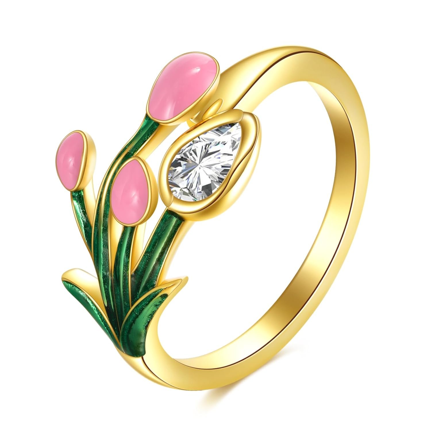 POPLYKE Sterling Silver Spoon Ring Vintage Thumb Rings Boho Adjustable Open Ring Statement Jewelry Gifts for Women