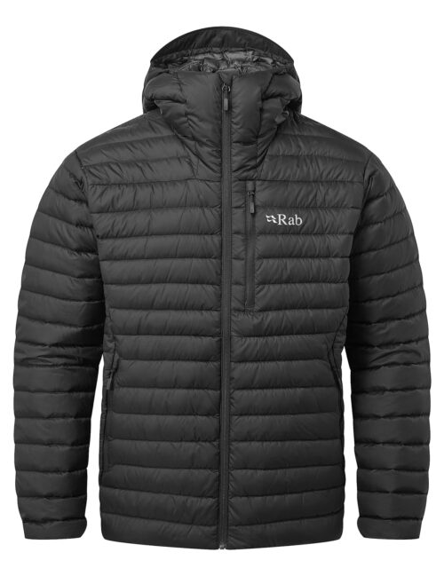 Rab Men's Microlight Alpine 700-Fill Down Hooded Puffer Jacket for Hiking & Skiing