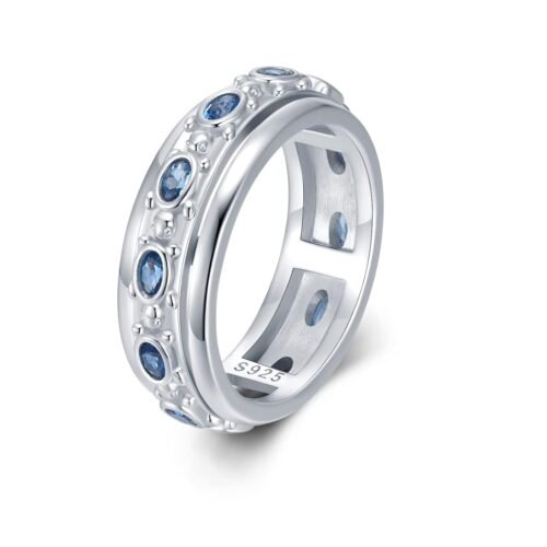 Sea Turtle Spinner Rings 925 Sterling Silver Anxiety Relief Rings Anti Anxiety Stress Ring Fidget Rings for Women Anxiety Fidget Ring Jewelry Gifts