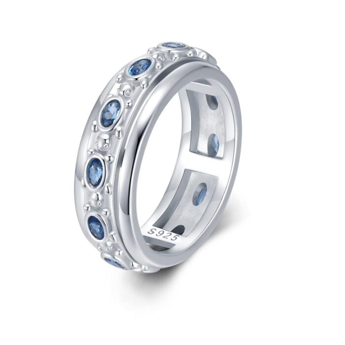 Sea Turtle Spinner Rings 925 Sterling Silver Anxiety Relief Rings Anti Anxiety Stress Ring Fidget Rings for Women Anxiety Fidget Ring Jewelry Gifts