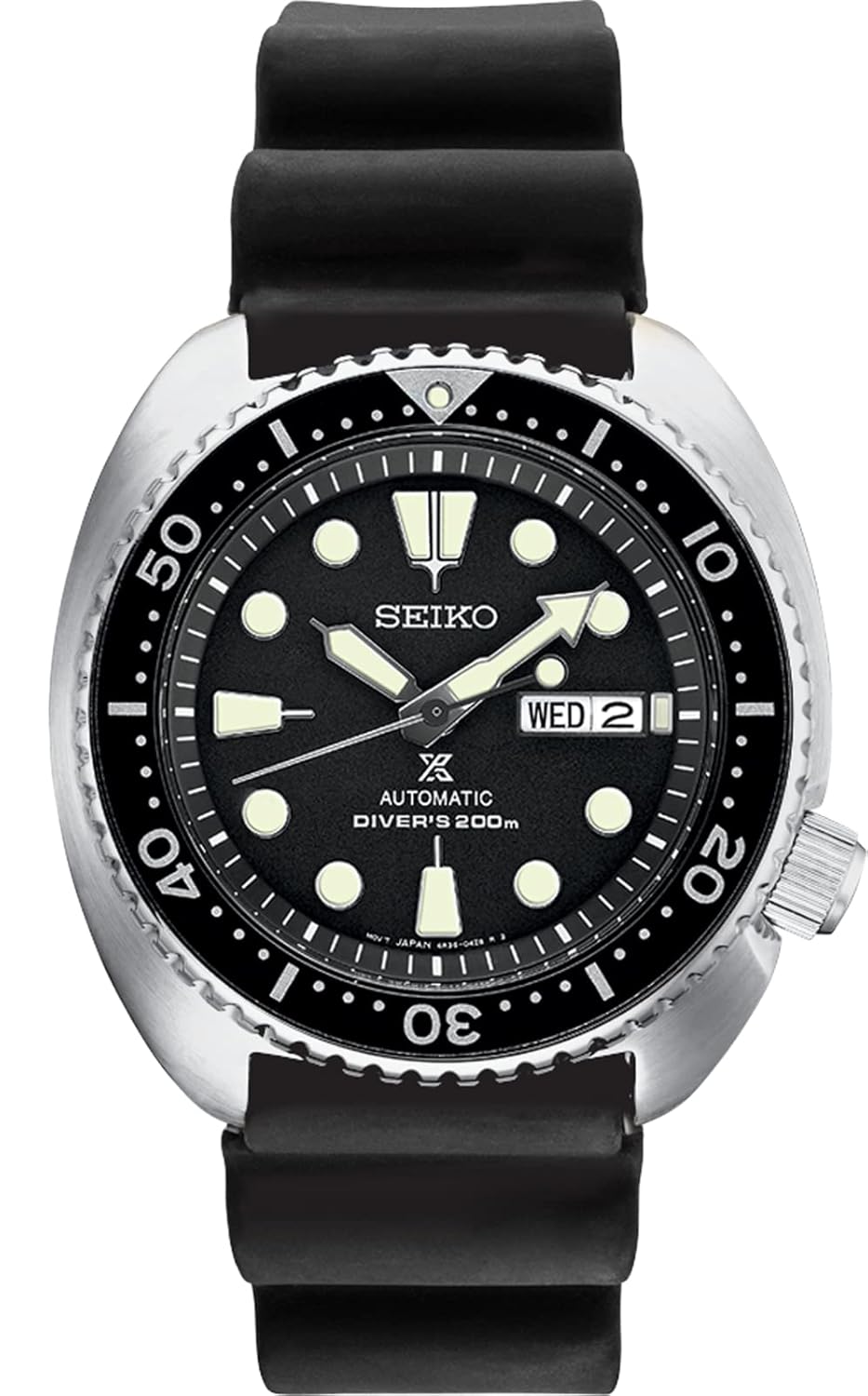 Seiko SRPE93 Automatic Dive Watch for Men – Prospex Collection – LumiBrite Hands, Date Calendar – Water Resistant 200M