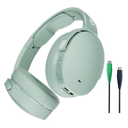 Skullcandy Hesh ANC Wireless Over-Ear Bluetooth Headphones with Charging Cable, Active Noise Cancelling, Up to 22 Hrs Battery, Foldable Lightweight Design, Microphone for iPhone...