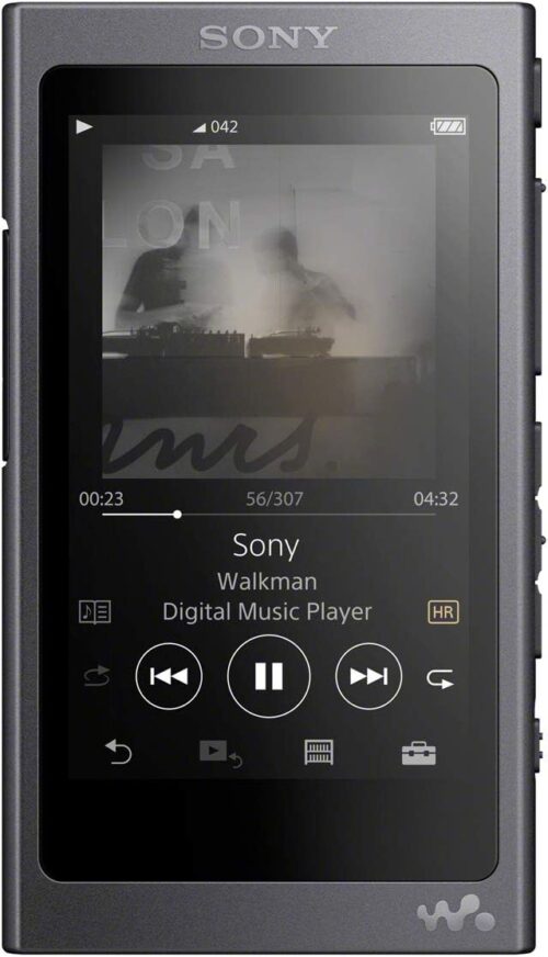Sony NW-A45/B Walkman with Hi-Res Audio, Grayish Black