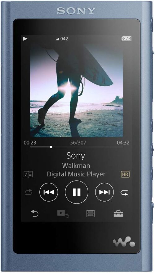 Sony NW-A55/L Walkman NW-A55 Hi-Res 16GB MP3 Player, Moonlight Blue, Moonlit Blue