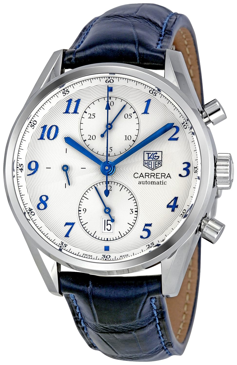 Tag Heuer Men’s CAS2111.FC6292 Carrera Heritage Silver Dial Dress Watch
