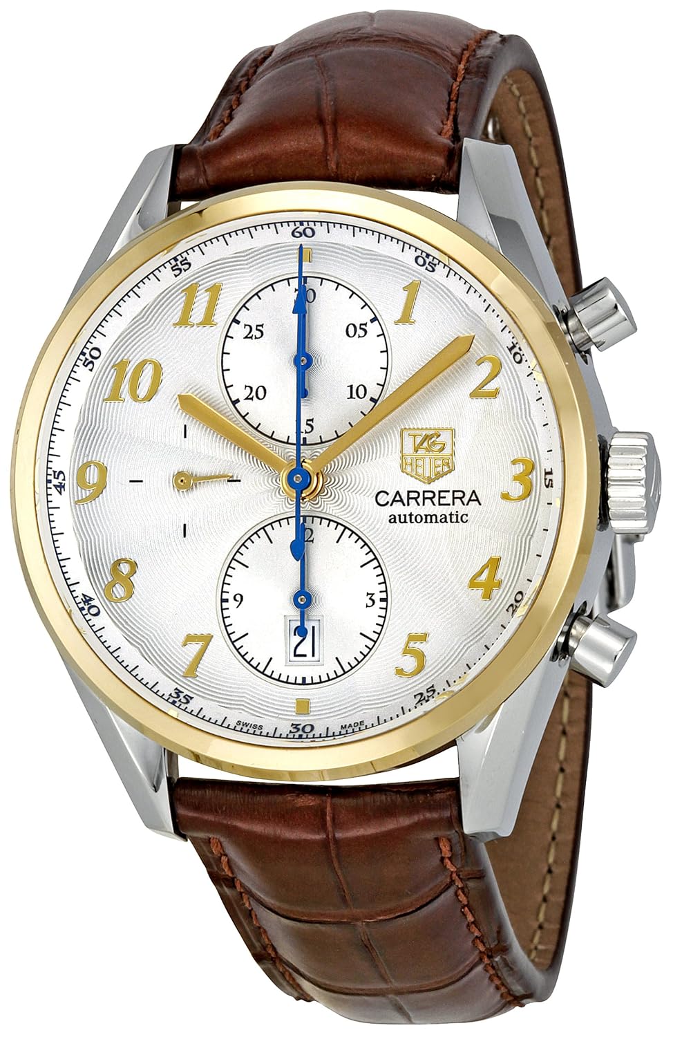 Tag Heuer Men’s CAS2150.FC6291 Carrera Heritage White Dial Dress Watch