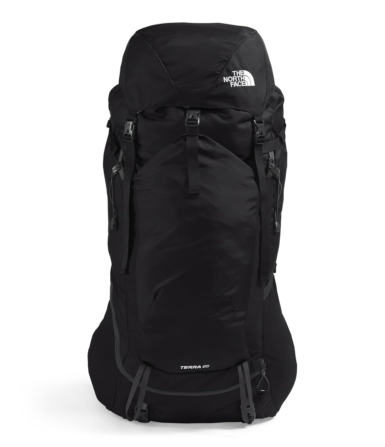 THE NORTH FACE Terra 65 Backpacking Backpack, TNF Black/Asphalt Grey-NPF, Small/Medium