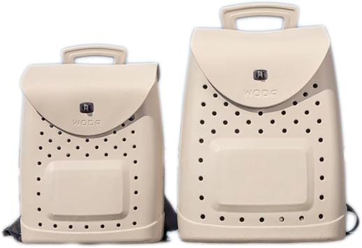 The Ultimate EVA Backpack | Washable, Lightweight and Durable | Zipper Pocket Dry Bag, For Beach, Pool, & Boat (Sand, Mini Woda Bag)